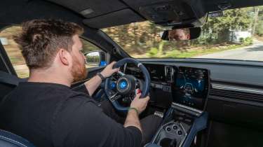 Alpine A390 interior