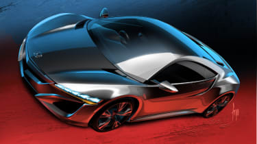 Honda NSX at the Geneva motor show