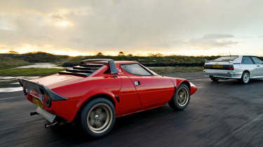 Lancia Stratos rear driving