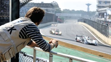 Henry Catchpole watching the WEC race