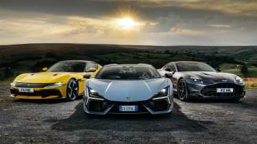 Ferrari 12 Cilindri v Lamborghini Revuelto v Aston Martin Vanquish