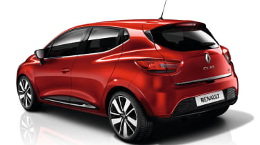 2012 Renault Clio red rear view
