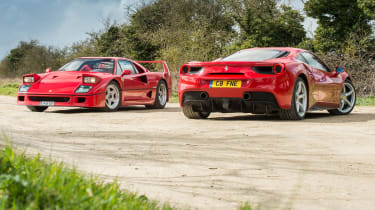 Ferrari turbos 488 F40 -static