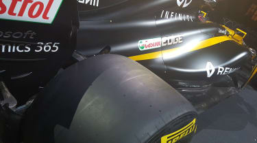 Renault Sport R.S.17 2017 Formula One car rear tyre