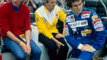 Alain Prost (right) in 1983