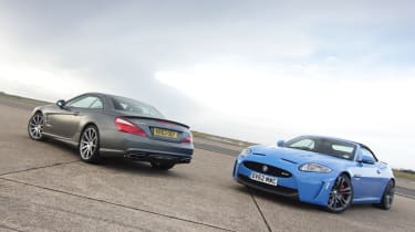 Mercedes SL63 AMG v Jaguar XKR-S