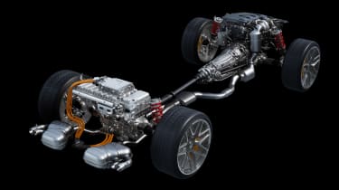 Mercedes-AMG C63 hybrid powertrain