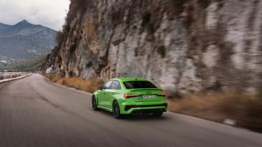 Audi RS3 2021 saloon – rear tracking
