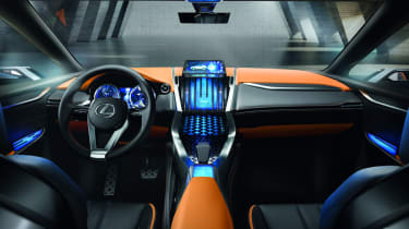 Lexus LF-NX concept interior