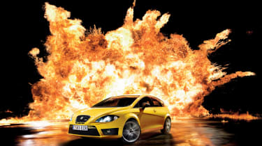 Leon explodes