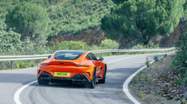 Aston Martin Vantage 2024 road rear