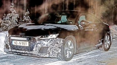 Audi TT spy - front quarter coupe