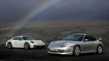 Old v new Porsche 911 GT3s