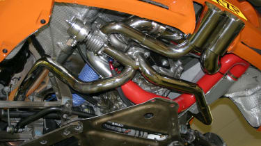 Parr Porsche Cayman S Turbo engine