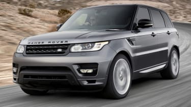 New Range Rover Sport grey front view