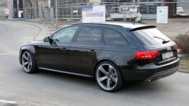 New Audi RS4 sports saloon spy shots