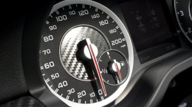 Mercedes A45 AMG speedometer