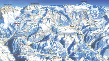 Les Gets map