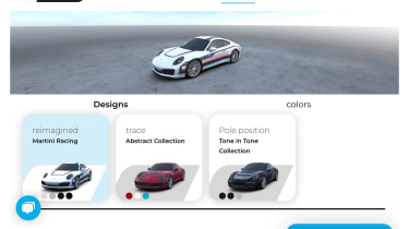 Porsche-approved online livery design service