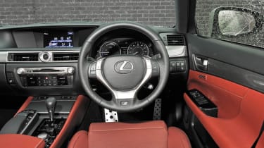 2012 Lexus GS450h F Sport interior dashboard