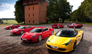 Ferrari 458 Italia meets 308, 348, F355, 360 and F430