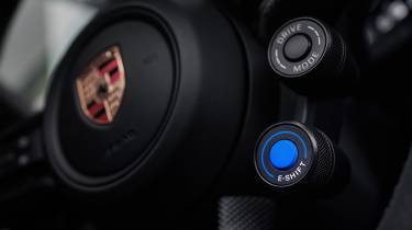 Porsche Taycan E-Shift button