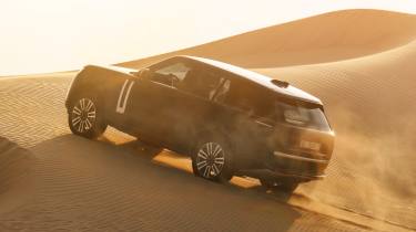 Range Rover Electric testing Dubai