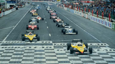 1983 French Gran Prix at Paul Ricard - Alain Prost in pole driving the Renault RE40