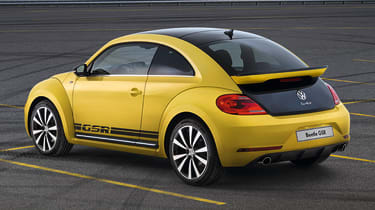 New Volkswagen Beetle GSR black and yellow rear
