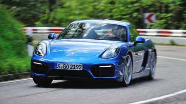 Porsche Cayman GTS blue