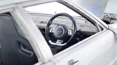 Audacious IV Audi Quattro restomod steering wheel