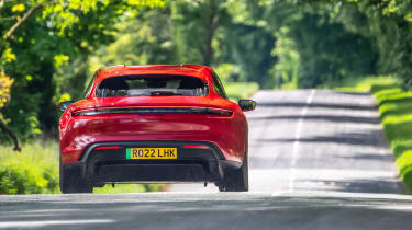 Porsche Taycan GTS – rear shot