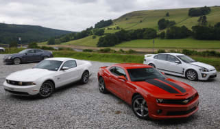 Chevrolet Camaro SS v Ford Mustang GT v Vauxhall VXR8 Bathurst S v Cadillac CTS-V