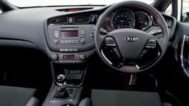 Kia Procee&#039;d GT interior dashboard steering wheel dials