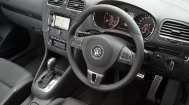 VW Golf Cabriolet interior dashboard