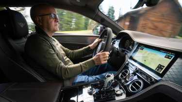 Bentley Continental GT interior driving