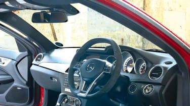 Mercedes C63 AMG Coupe interior