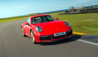 Porsche 911 Carrera S track front angle