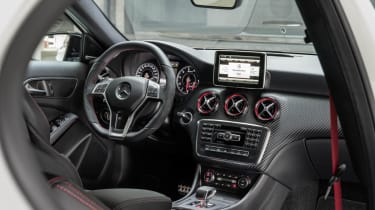 Mercedes-Benz A45 AMG official pictures interior dashboard