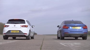 BMW M235i vs SEAT Leon Cupra: drag race video
