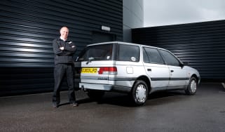 Attwood and his Peugeot 405