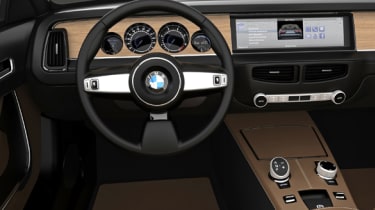 BMW CS Vintage Concept interior steering wheel