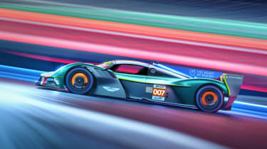 Aston Martin Valkyrie Le Mans car – side