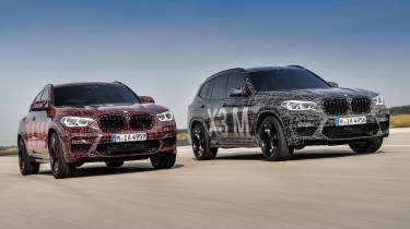 BMW X3 M and X4 M prototypes - front tracking