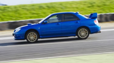 Subaru Impreza on track day