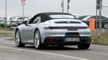 Porsche 911 Cabrio spy - rear