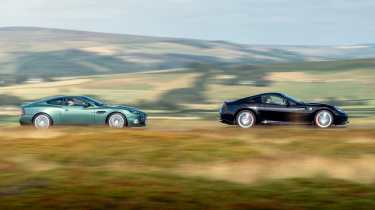 Aston Martin Vanquish and Ferrari 599