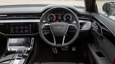 Audi S8 UK drive – dash