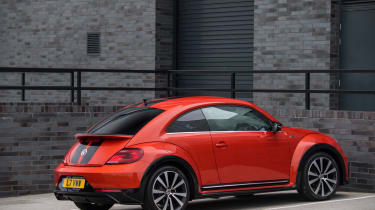 Volkswagen Beetle R-Line rear three quarters