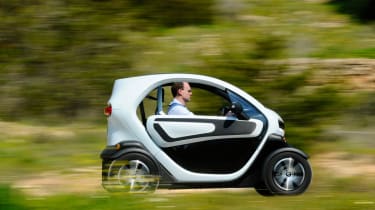 Renault Twizy electric car side profile
